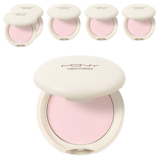 MACQUEEN 控油蜜粉餅, 極細顆粒, 輕薄服貼, 內置粉撲和鏡子, 單色, 6個