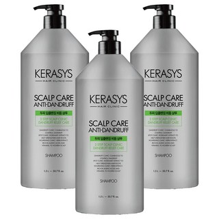 KERASYS 頭皮深層清潔洗髮精 清新香, 1.5L, 3瓶