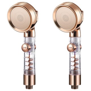 EDISH 小蠻腰增壓蓮蓬頭 2入組 ABS材質 適用4分接口, 顏色隨機, 1組