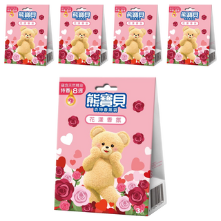 Snuggle 熊寶貝 衣物香氛袋, 花漾香氛, 21g, 5盒