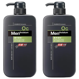 MENTHOLATUM 曼秀雷敦 男士制菌沐浴乳 草本香氣 650ml 含IPMP成分 添加Bio-protect調理, 2件