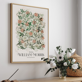 BOLUO GALLERY 菠蘿選畫所 掛畫 William Morris Jasmine BFSP3414D, 30 x 40cm, 木色