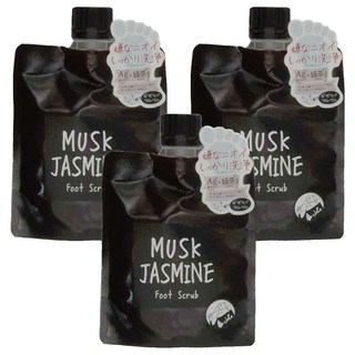 John's Blend 足部去角質 茉莉麝香, 1個裝, 135ml, 135g, 3包