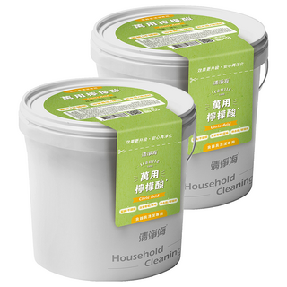 清淨海 萬用檸檬酸 350g 有效清潔油污、水垢、皂垢, 2個