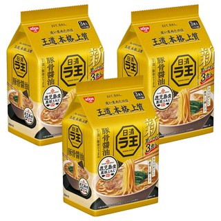 NISSIN 日清 拉王 豚骨醬油風味麵 100g, 3包, 9包