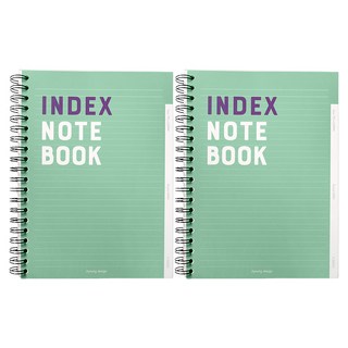 인덱스 유선 노트, 올리브, 2개