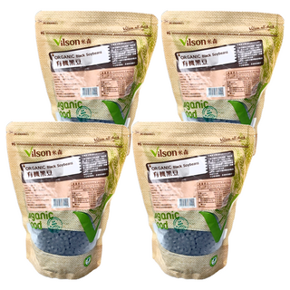 Vilson 米森 有機黑豆 慈心有機驗證商品 無添加防腐劑、人工香料及色素, 450g, 4包