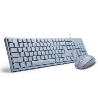 RASTO RZ3 超手感USB有線鍵鼠組, R-PCA028, 藍色, 薄膜式鍵盤