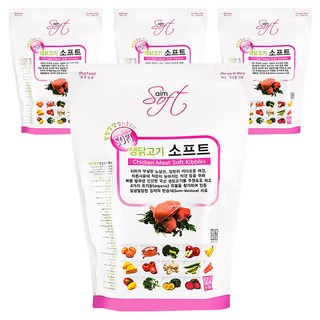 에임 전연령견용 강아지 소프트 홀리스틱사료 닭 1.2kg 4개