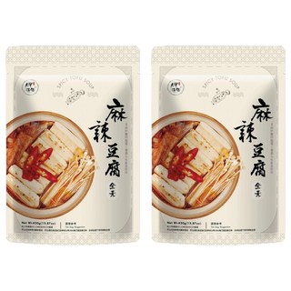 大甲佳旭 麻辣豆腐 全素 非基改豆腐, 450g, 2包