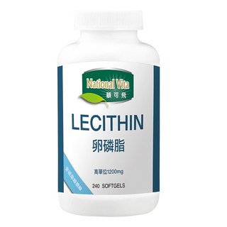 National Vita 顧可飛卵磷脂軟膠囊1200mg 240顆, 2.1g, 1罐