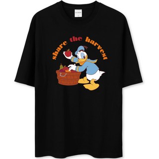 벤힛 남녀공용 디즈니 빅사이즈 도날드덕 오버핏 통기성 반팔 티셔츠 DNMKOM3003F