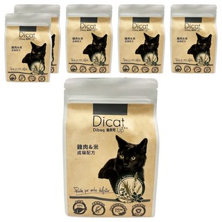 Dicat Up 成貓用 烘培益生 貓糧, 雞肉 + 米, 300g, 6包