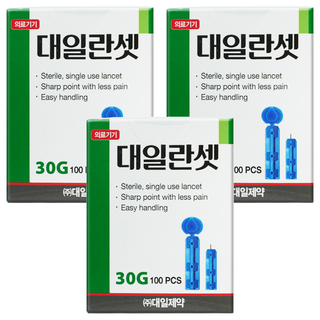대일제약 란셋 일회용 채혈침 30G, 3개, 100개입