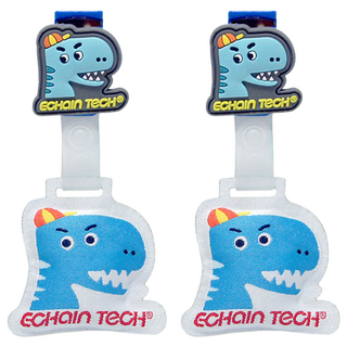 ECHain Tech 呆腦獸防蚊夾 可愛恐龍造型 DEET Free 植物萃取, 2個