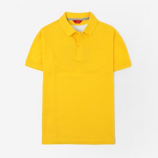 Unirex 多色短袖Polo衫, 黃色的