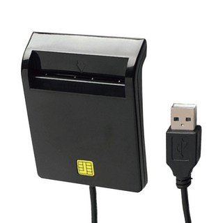 Office1 USB晶片讀卡機/傾斜設計晶片多功能讀卡機, 黑色, ousbblack, 1個