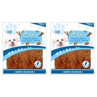 Qt baby 犬用寵物肉乾分享包 QT-137 香烤雞胸肉片 健康美味活力 新鮮肉品製成, 120g, 2包