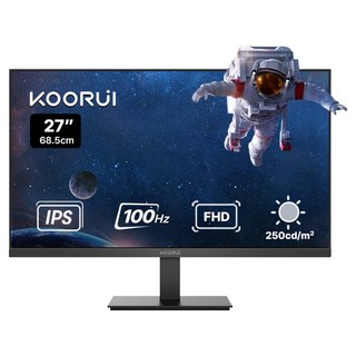 쿠루이 FHD IPS 100Hz 광시야각 1ms 슬림베젤 로우 블루라이트 지원 모니터, 68.5cm, E2711F(일반)