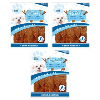 Qt baby 犬用寵物肉乾分享包 QT-137 香烤雞胸肉片 新鮮肉品製成, 120g, 3包