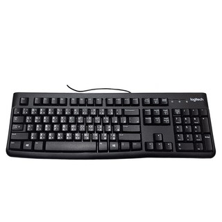 logitech 羅技 K120 有線鍵盤 USB, Black, YU0042, 深凹式