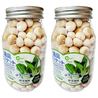 Canary 點心時刻手做犬用消臭點心餅 D-S334, 2個, 蔬菜風味, 160g