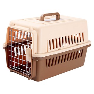寵物航空運輸箱 3號, 1個, 咖啡色