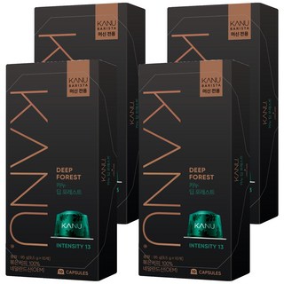 카누 바리스타 머신 전용 캡슐커피 딥포레스트, 9.5g, 10개입, 4개