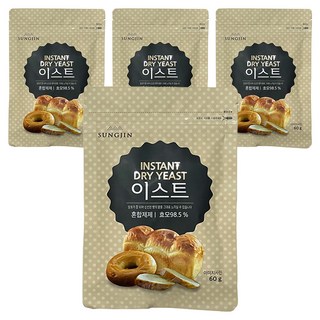 SUNGJIN 酵母, 60g, 4個