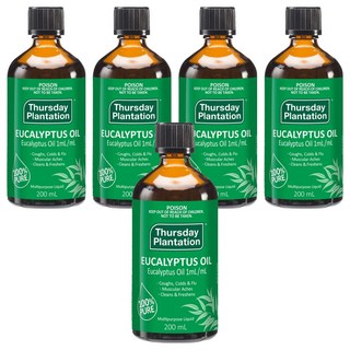 Thursday Plantation 星期四農莊 精油 尤加利, 200ml, 5瓶