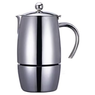 Pearl Horse 寶馬 大和摩卡壺 6人份, 銀色, 1個