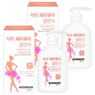 女性保濕清新溫和私密清潔露, 250ml, 2個