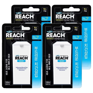 REACH 麗奇 潔牙線 含蠟無味, 183m, 1個, 4盒