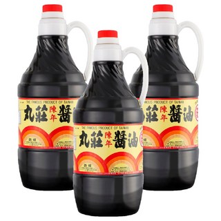 丸莊醬油 陳年醬油 為豆麥釀造 口味甘醇 不含防腐劑, 1.6L, 3瓶