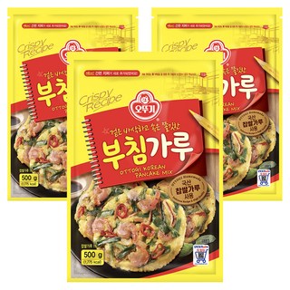 OTTOGI 不倒翁 煎餅粉, 500g, 3個