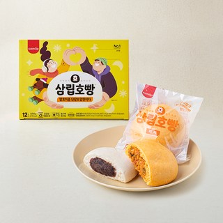 삼립 호빵 발효미종 단팥 + 피자, 92g, 12개입, 1세트