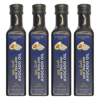 Turner's Harvest 紐西蘭初榨冷壓酪梨油 香蒜風味, 250ml, 4瓶