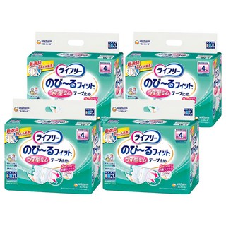 Lifree 來復易 日本原裝進口 防漏安心黏貼型紙尿褲 成人紙尿褲 男女適用, S~M, 21片, 4包