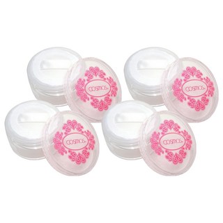 台灣 COSMOS 攜帶式蜜粉盒 30g, 白色, 4個