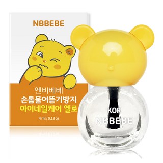 NBBEBE 防咬指甲油 兒童指甲護理 黃色, 1個, 4ml