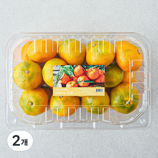 가족 당도선별 10brix 감귤, 2kg(대과), 2개