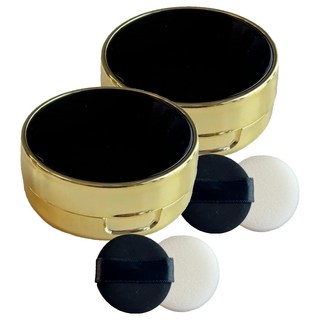 무아누 미니 쿠션 케이스 50 x 22 mm, 2개, 블랙