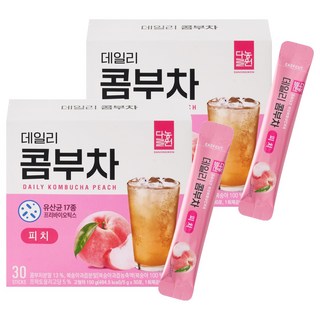 Danongwon 每日康普茶 蜜桃風味, 5g, 30條, 2盒