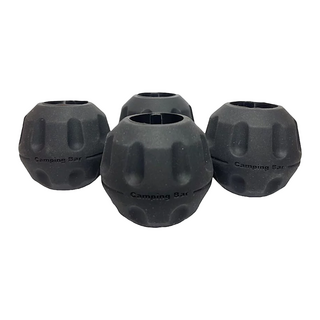 Camping Bar 加大防滑椅腳 4顆, 黑色, 1組