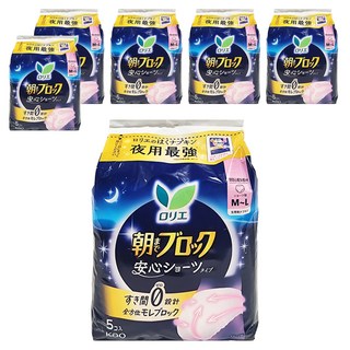 Laurier 蕾妮亞 夜用褲型衛生棉, M~L, 5片, 6包