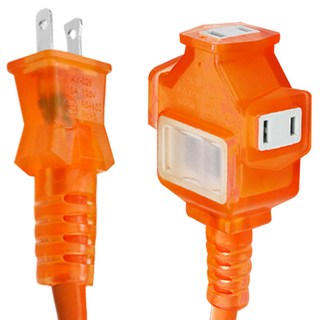 PowerSync群加 2P 1對3工業用動力延長線 TU3C3300 橘色, 30m, 1條