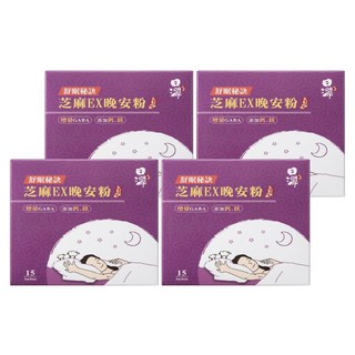 Tsuie 日濢 芝麻EX晚安粉 15入, 37.5g, 4盒