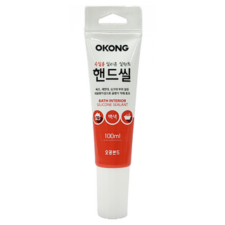 오공 욕실용 실리콘 핸드씰 백색 100ml, 1개