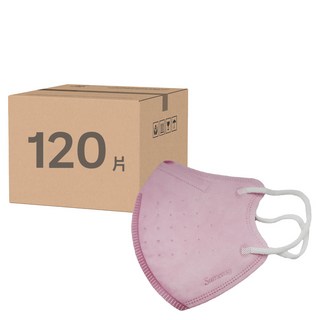 順易利 成人立體醫用口罩 細耳, 粉色, 30片, 4盒