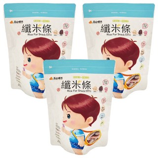 玉山碾米 纖米條 綜合口味 無麩質 100%國產米 非油炸物 無膨鬆劑 無防腐劑 無色素, 60g, 3包